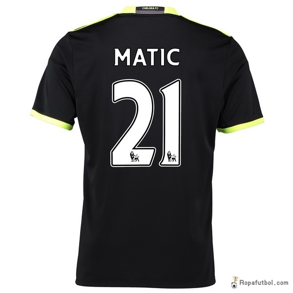 Camiseta Chelsea Replica Segunda Ropa Matic 2016/17 Negro